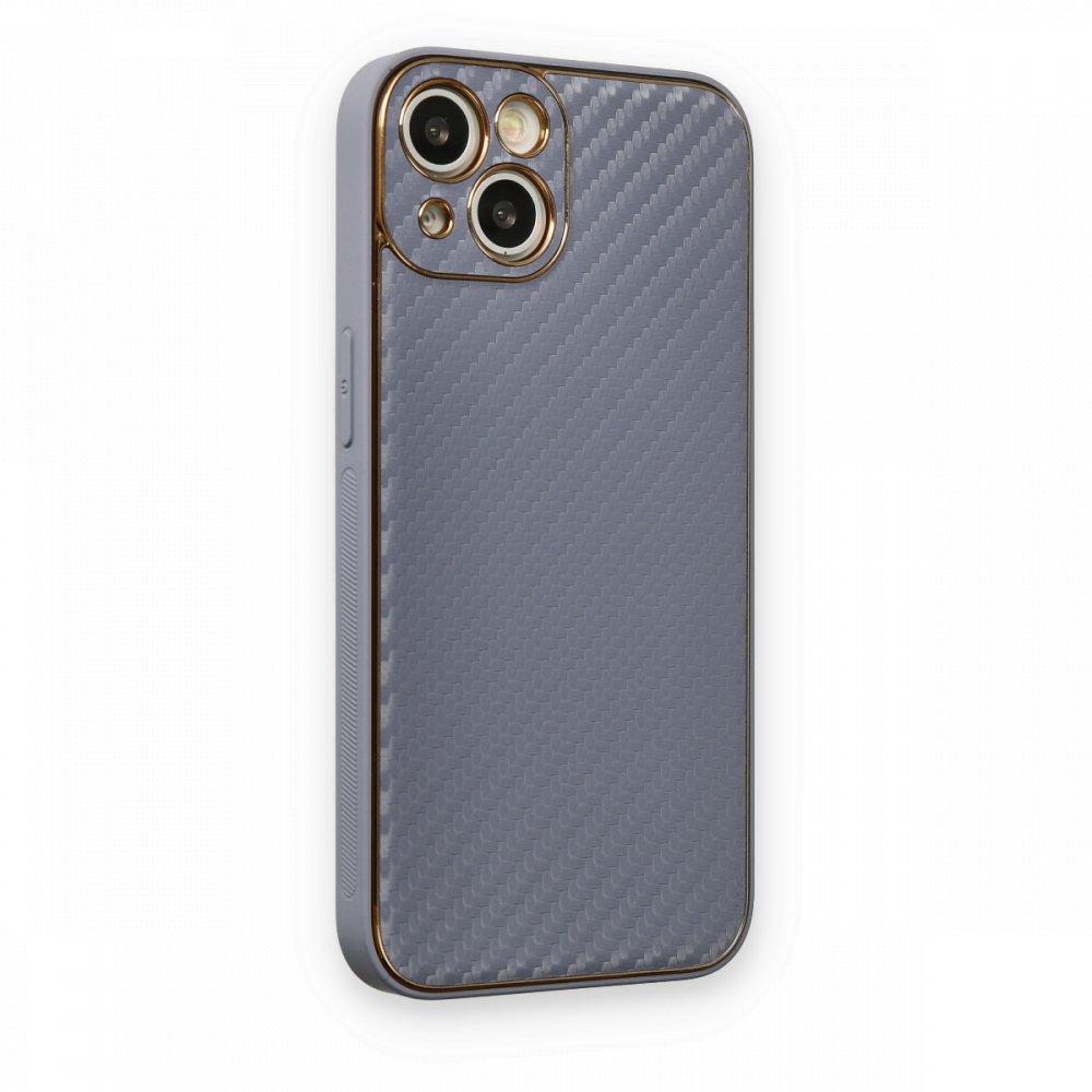 iPhone 13 Kılıf Coco Karbon Silikon - Gri iPhone 13 Kılıf Coco Karbon Silikon - Gri