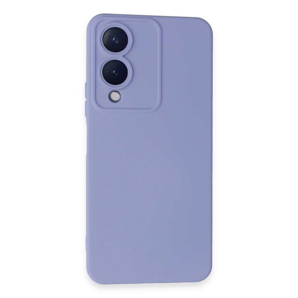 Vivo Y17S Kılıf Nano içi Kadife Silikon - Lila Vivo Y17S Kılıf Nano içi Kadife Silikon - Lila