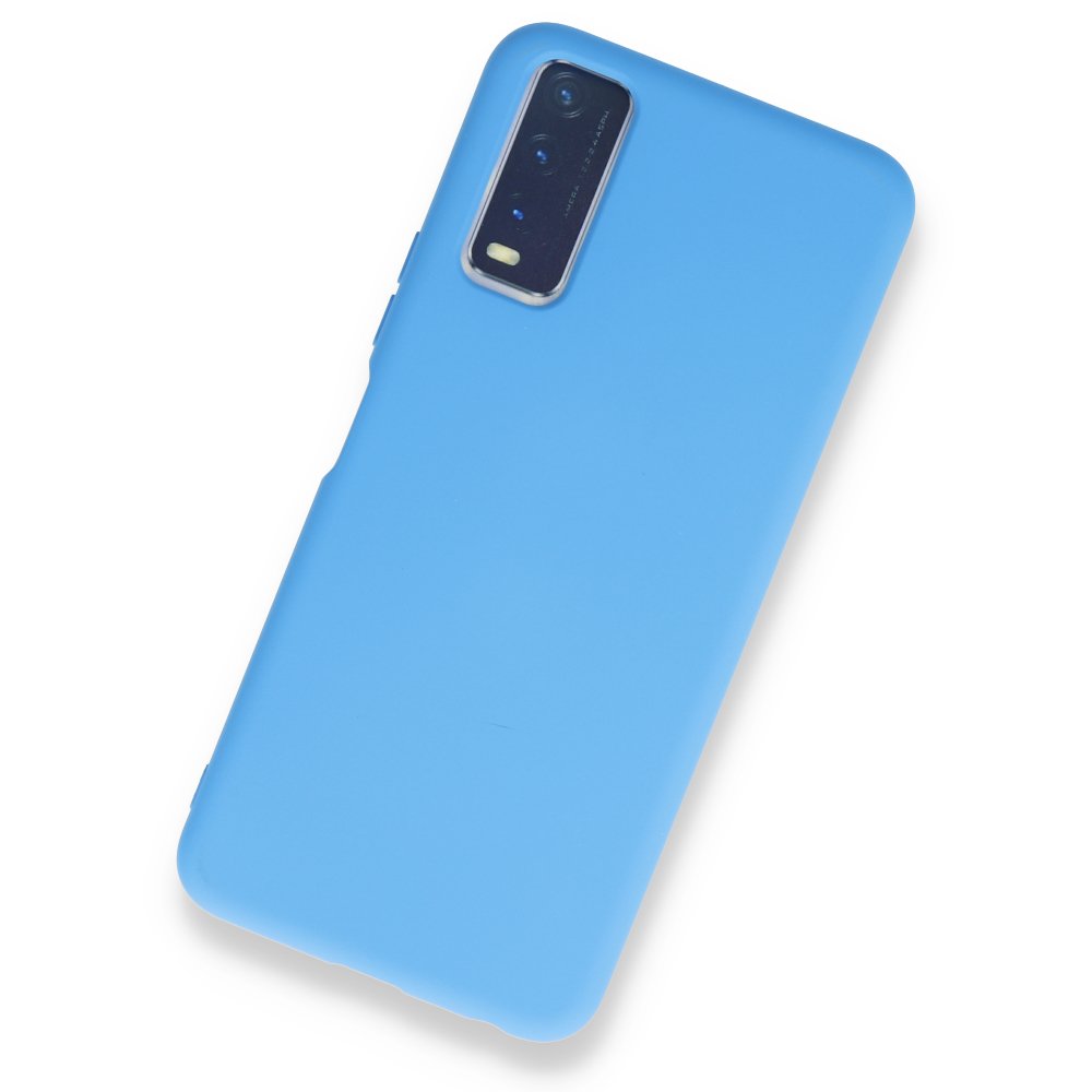  Vivo Y11S Kılıf Nano içi Kadife Silikon - Mavi