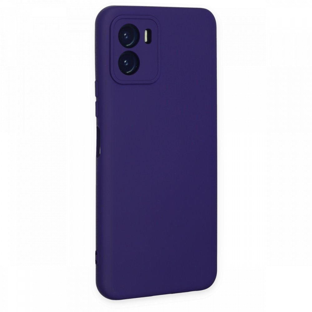  Vivo Y15S Kılıf Nano içi Kadife Silikon - Mor