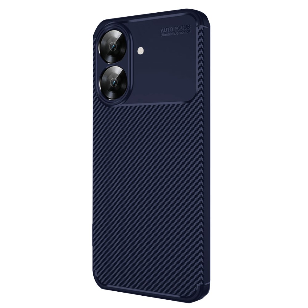 Realme Note 60 Kılıf Auto Focus Karbon Kapak - Lacivert Realme Note 60 Kılıf Auto Focus Karbon Kapak - Lacivert