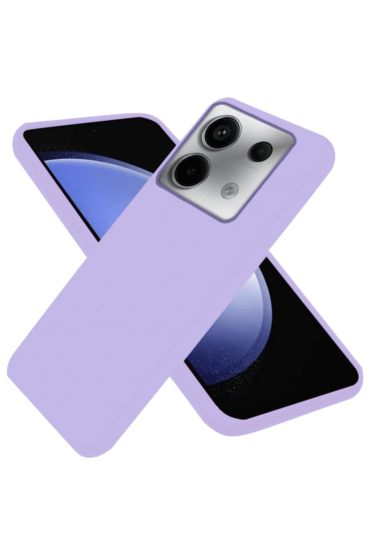 Xiaomi Poco M6 Pro 4G Kılıf First Silikon - Lila Xiaomi Poco M6 Pro 4G Kılıf First Silikon - Lila