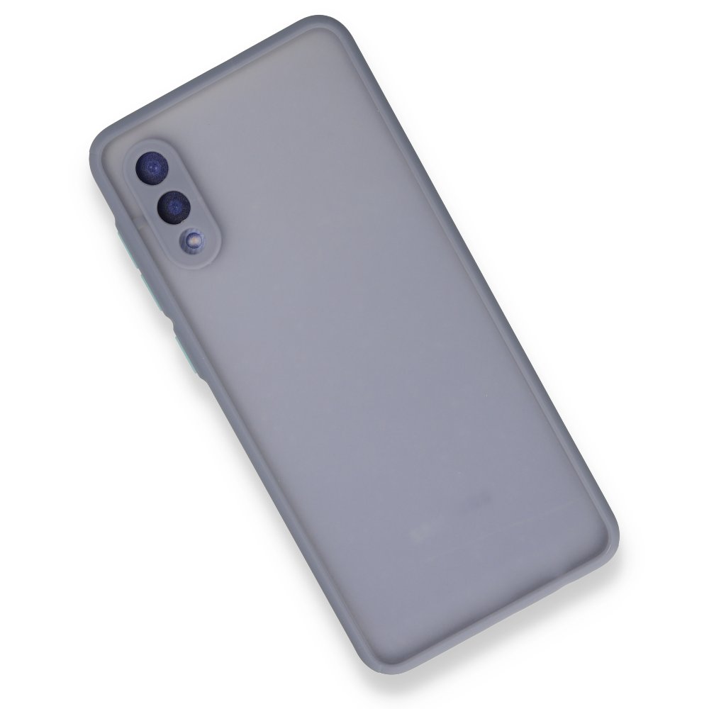 Samsung Galaxy A02 Kılıf Montreal Silikon Kapak - Gri
