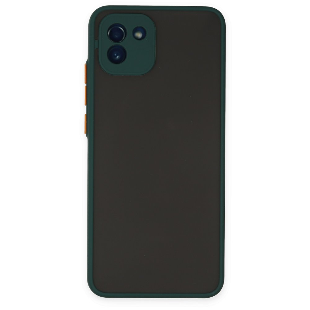  Samsung Galaxy A03 Kılıf Montreal Silikon Kapak - Yeşil