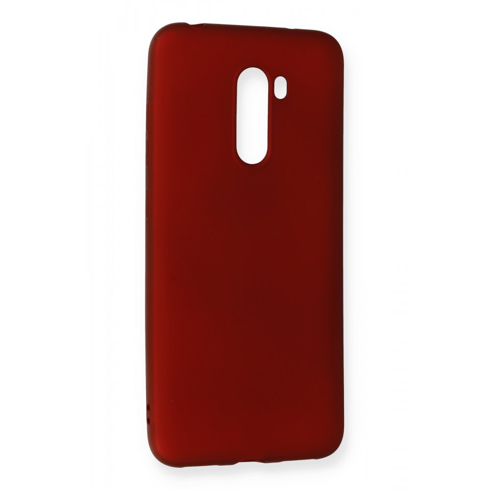 Xiaomi Pocophone F1 Kılıf First Silikon - Bordo  Xiaomi Pocophone F1 Kılıf First Silikon - Bordo