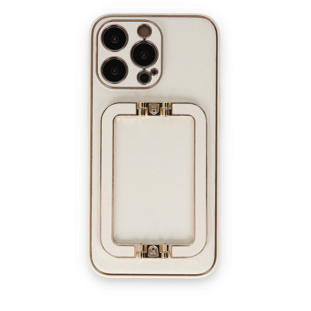  iPhone 14 Pro Max Kılıf Coco Elit Kapak - Beyaz
