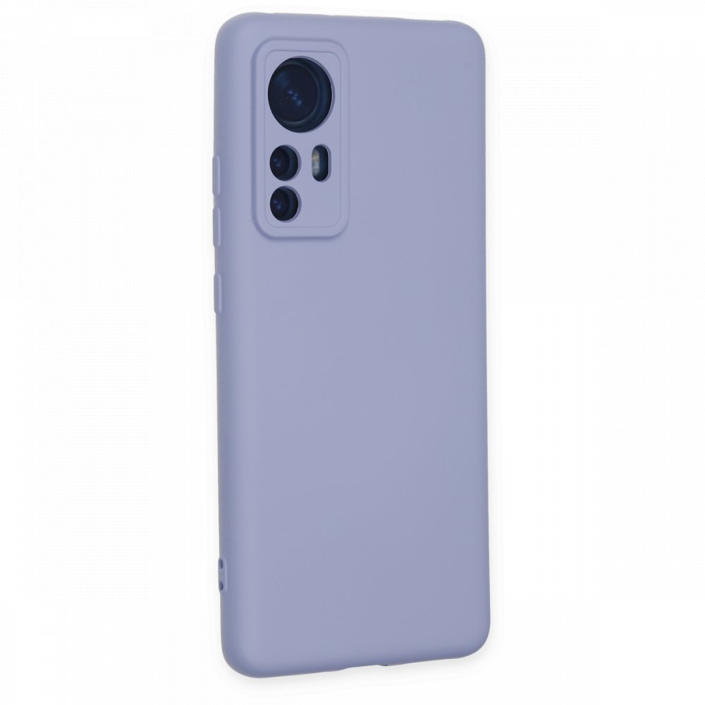  Xiaomi Mi 12 Kılıf Nano içi Kadife Silikon - Lila