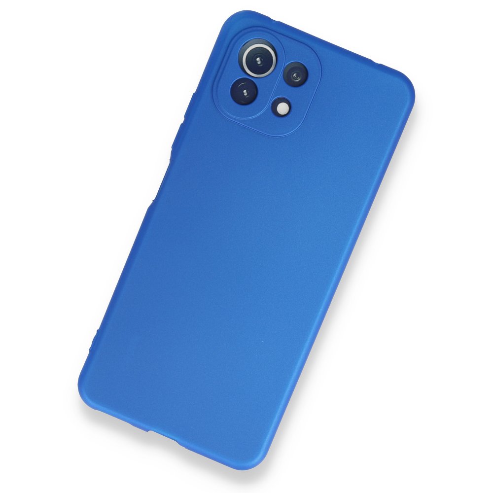Xiaomi Mİ 11 Lite Kılıf First Silikon - Mavi  Xiaomi Mİ 11 Lite Kılıf First Silikon - Mavi