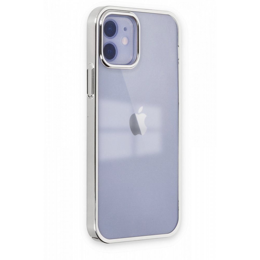  iPhone 12 Kılıf Element Silikon - Gümüş