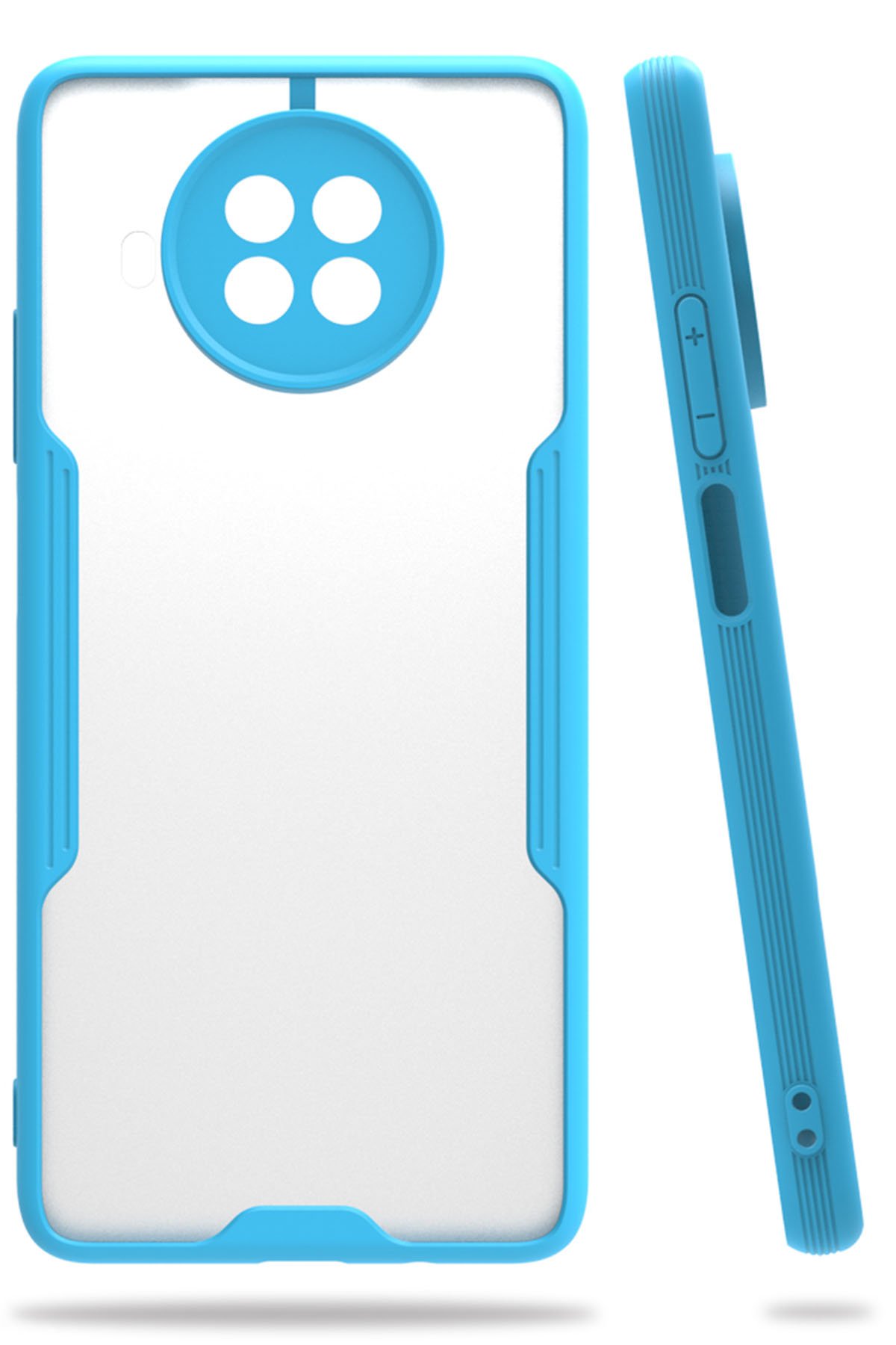 Xiaomi Mi 10T Lite Kılıf Platin Silikon - Mavi  Xiaomi Mi 10T Lite Kılıf Platin Silikon - Mavi