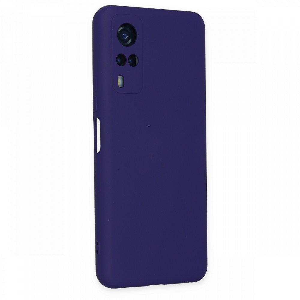  Vivo Y31 2021 Kılıf Nano içi Kadife Silikon - Mor