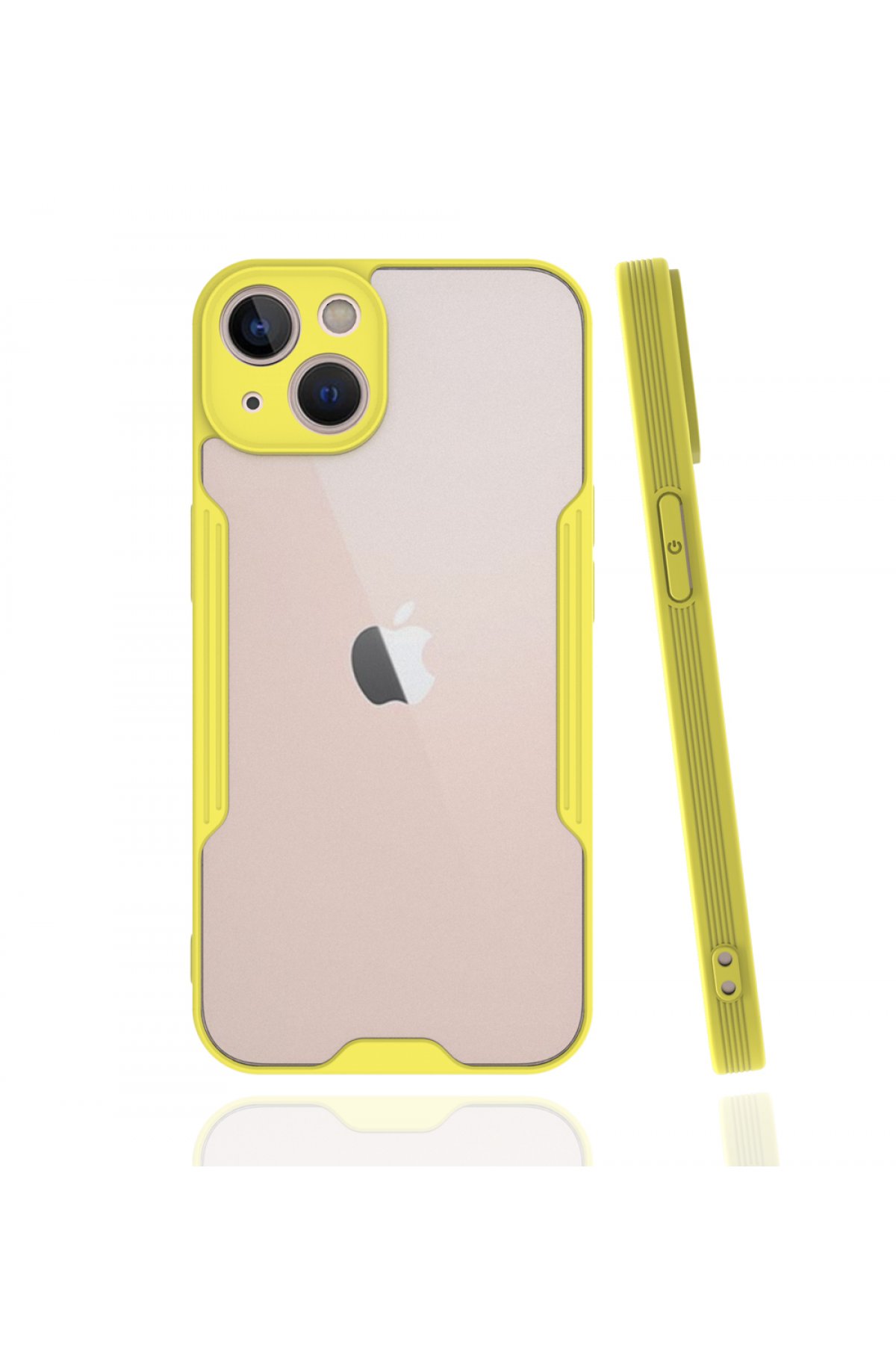  iPhone 13 Mini Kılıf Platin Silikon - Sarı