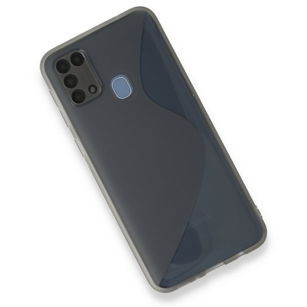  Samsung Galaxy M31 Kılıf S Silikon - Gri