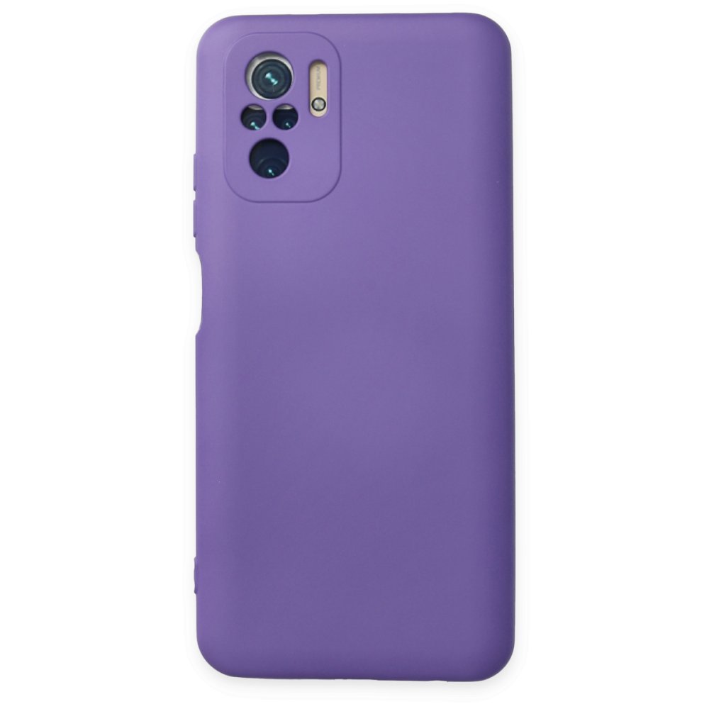  Xiaomi Poco M5s Kılıf Nano içi Kadife Silikon - Mor