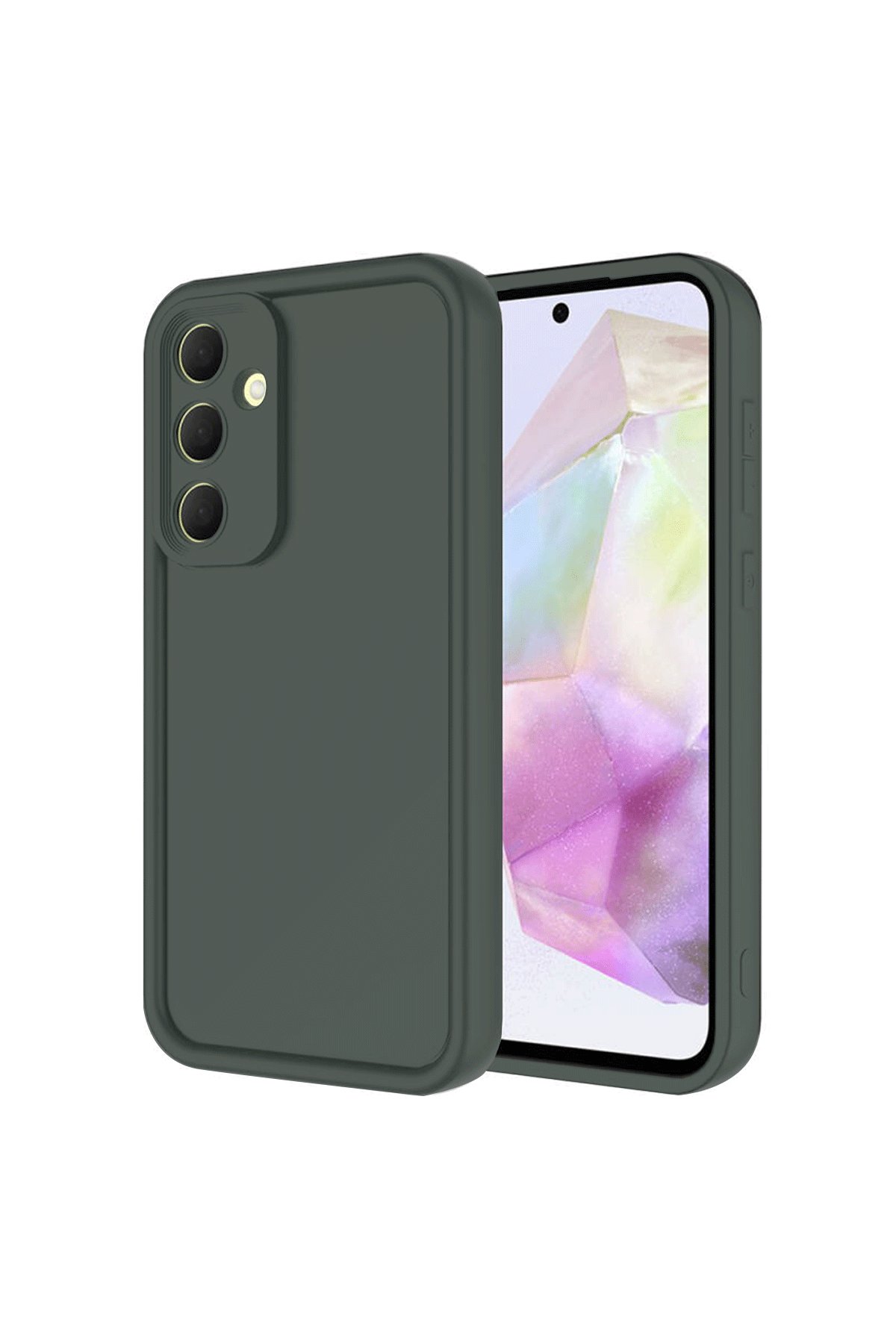  Samsung Galaxy A16 5G Kılıf Viera Silikon - Koyu Yeşil