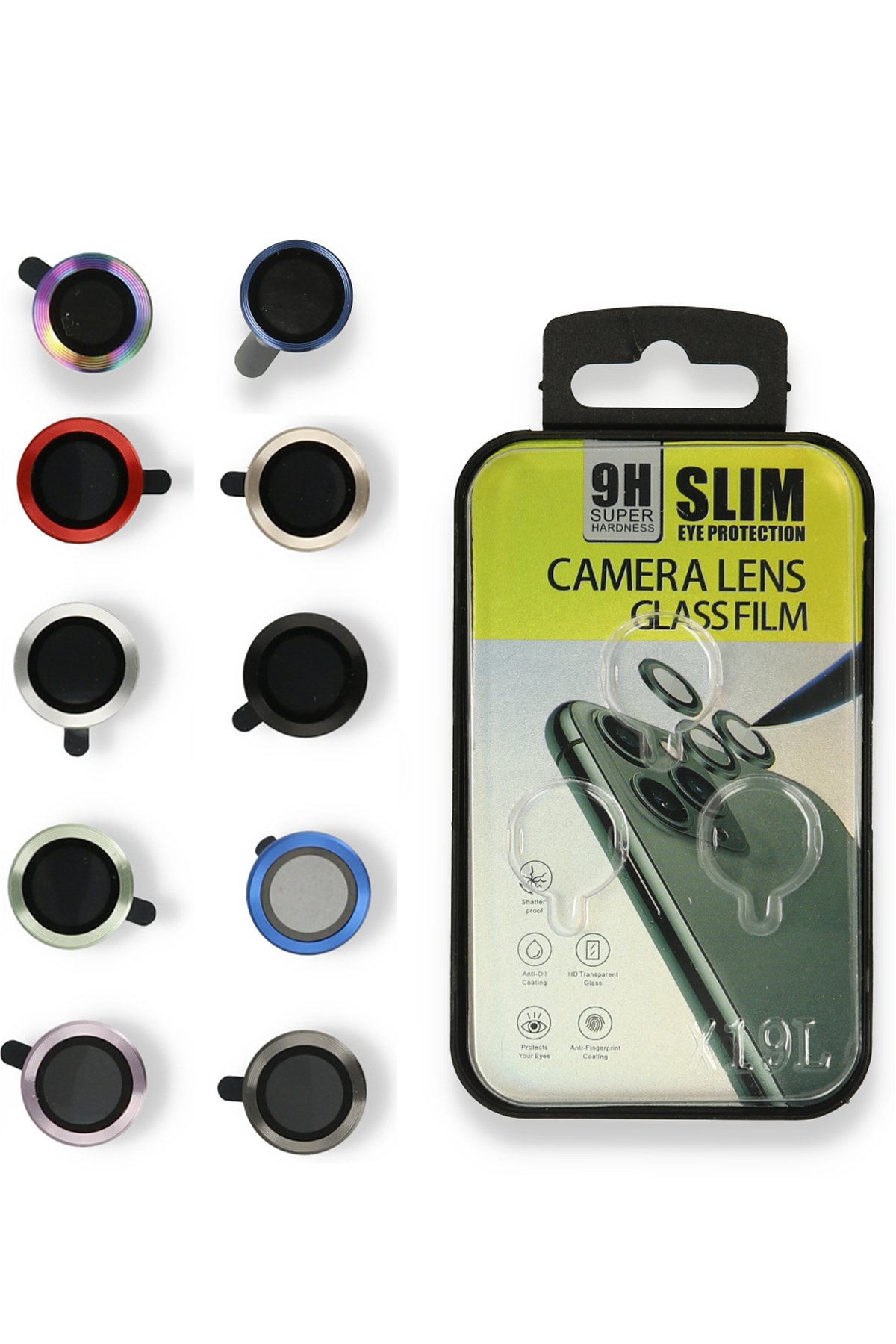  iPhone 11 Pro Metal Kamera Lens - Mavi