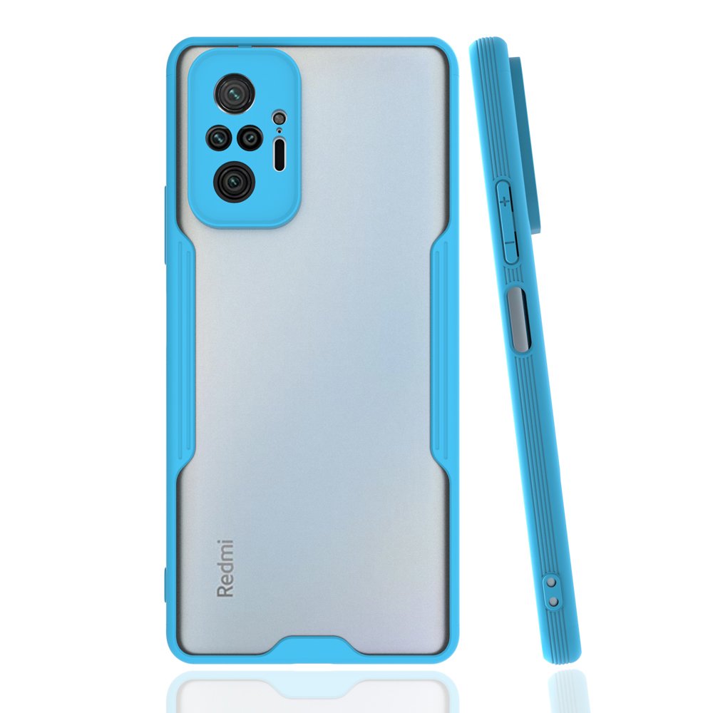 Redmi Note 10 Pro Kılıf Platin Silikon - Mavi