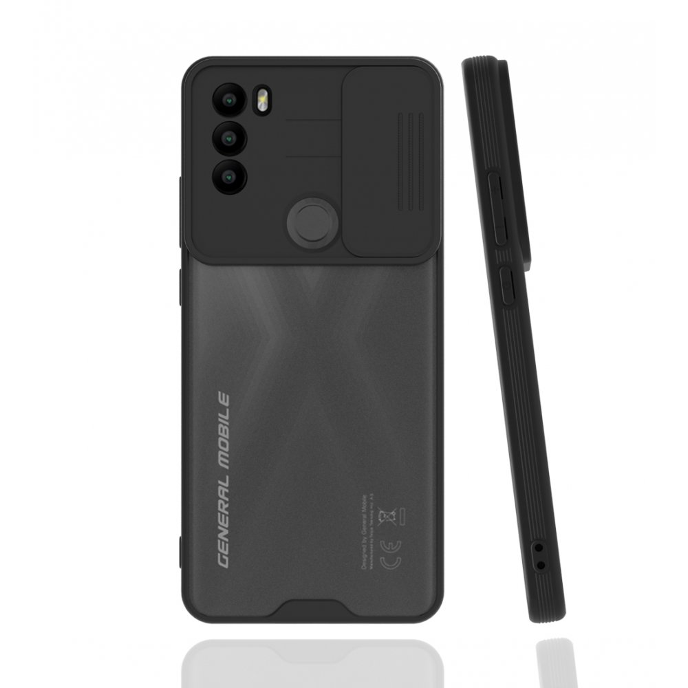  General Mobile GM 21 Plus Kılıf Platin Kamera Koruma Silikon - Siyah