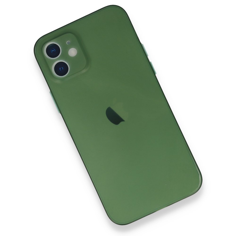  iPhone 12 Mini Kılıf PP Ultra İnce Kapak - Yeşil