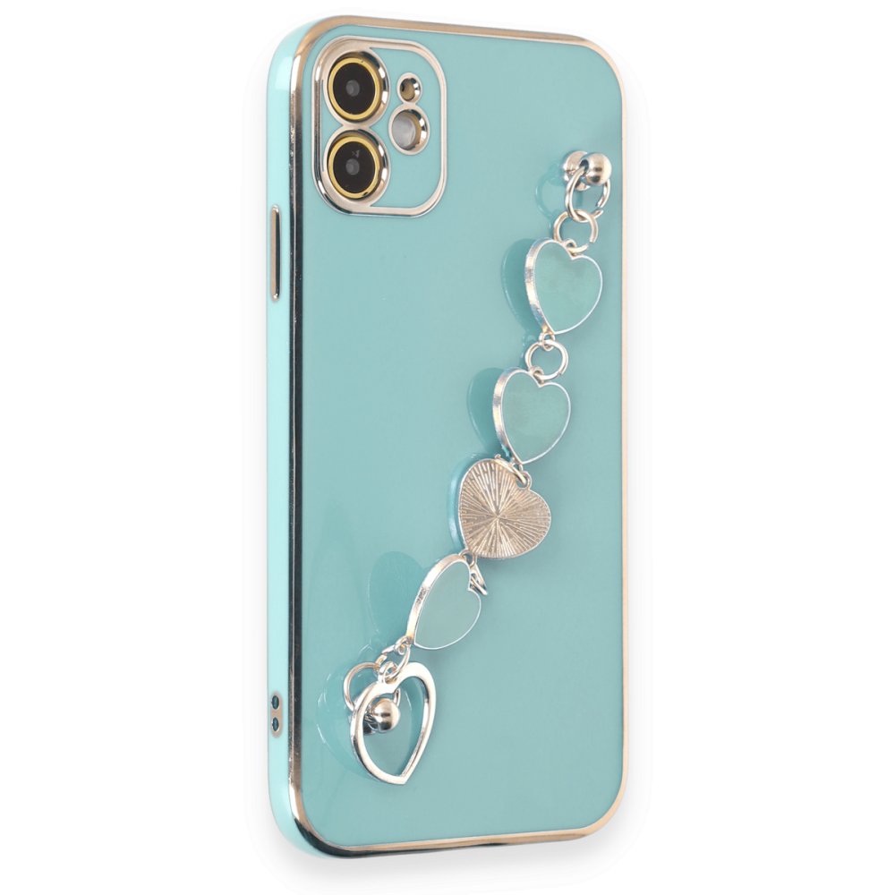  iPhone 12 Kılıf Esila Silikon - Su Yeşili