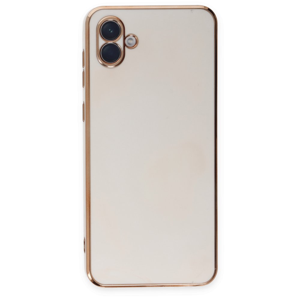  Samsung Galaxy A04 Kılıf Volet Silikon - Beyaz