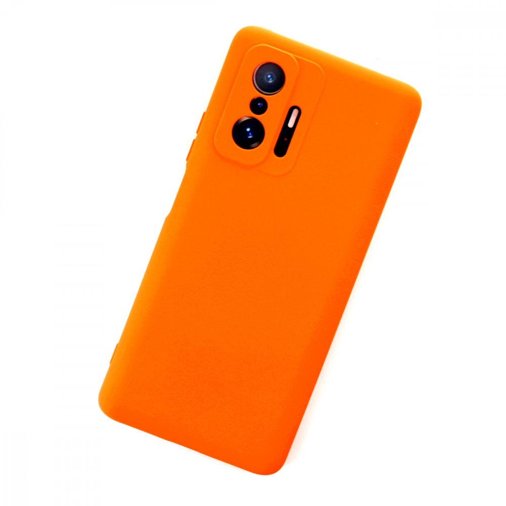  Xiaomi Mi 11T Pro Kılıf Nano içi Kadife Silikon - Turuncu