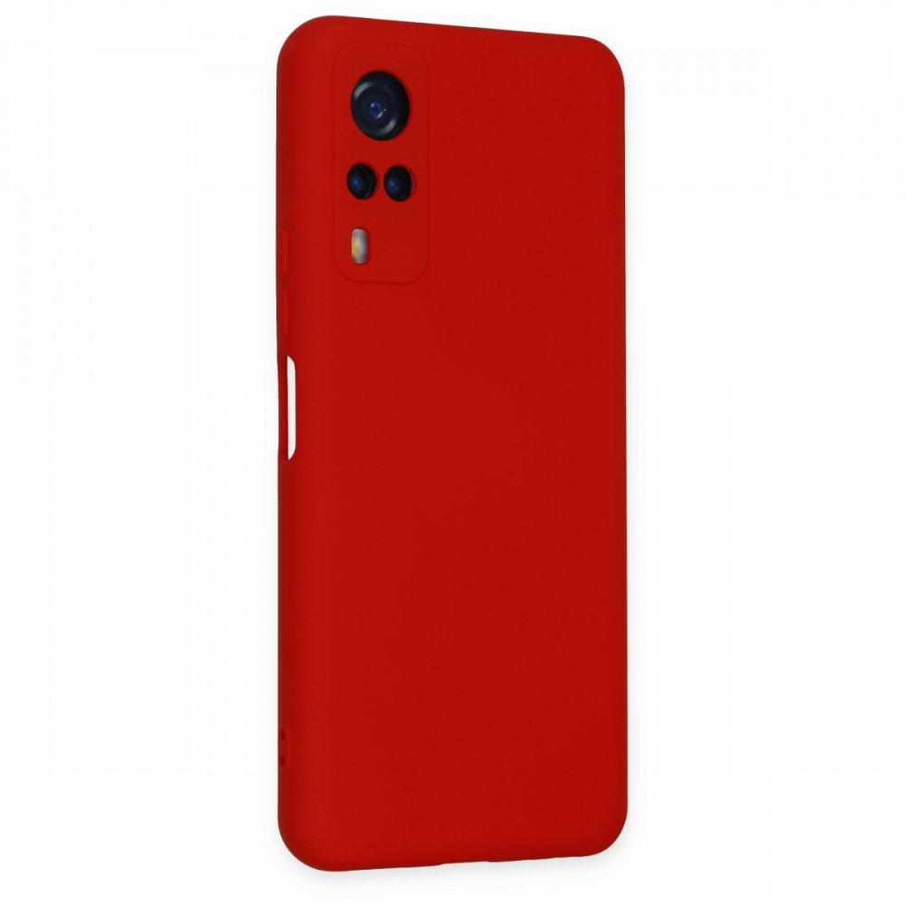  Vivo Y51 Kılıf Nano içi Kadife Silikon - Kırmızı