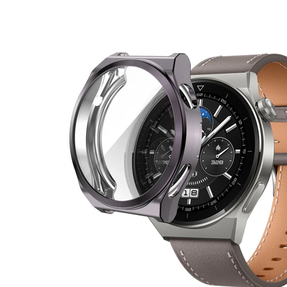 Huawei Watch GT3 Pro 43mm Dota Camlı Kasa Ekran Koruyucu - Uzay Grisi