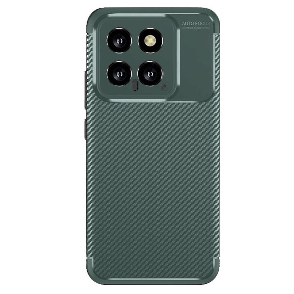 Xiaomi Mi 14T Kılıf Auto Focus Karbon Kapak - Koyu Yeşil Xiaomi Mi 14T Kılıf Auto Focus Karbon Kapak - Koyu Yeşil