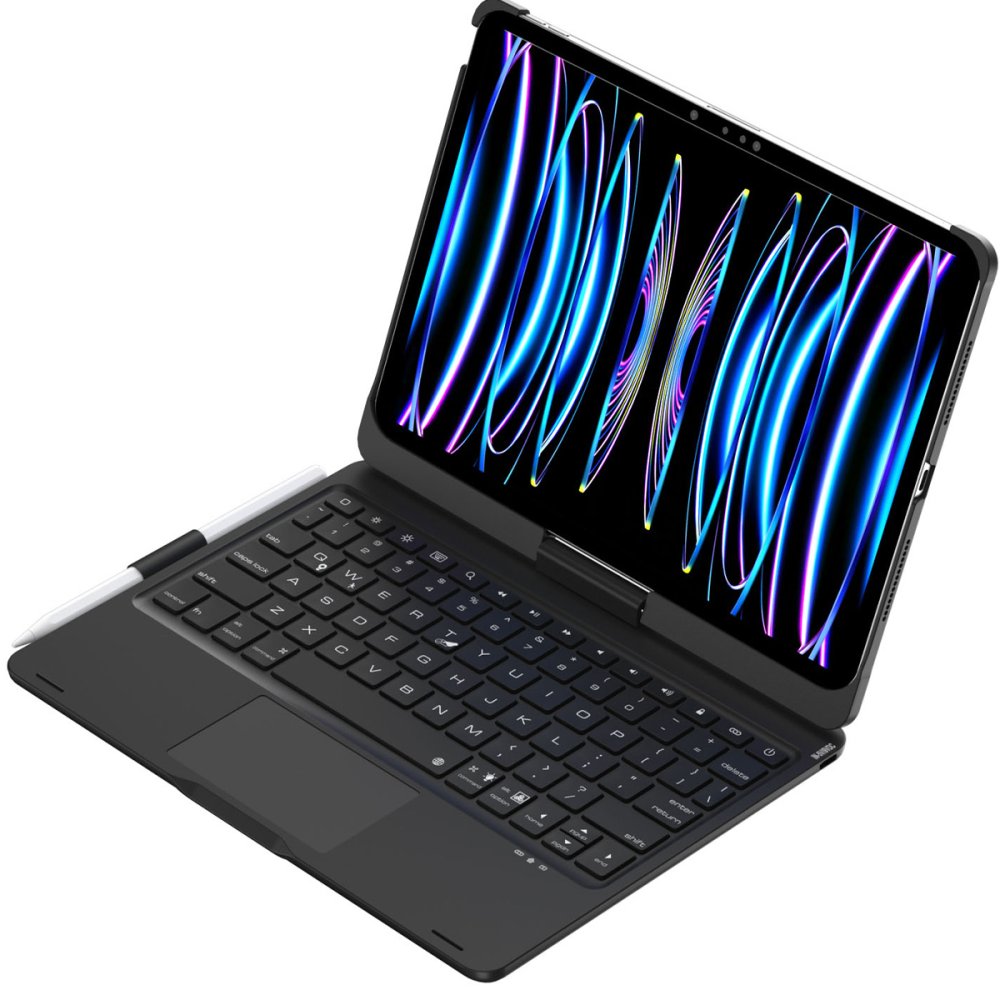 iPad Pro 11 (2024) F11 ATS Kılıf Magic Dönen Klavyeli Tablet Kılıf - Siyah iPad Pro 11 (2024) F11 ATS Kılıf Magic Dönen Klavyeli Tablet Kılıf - Siyah