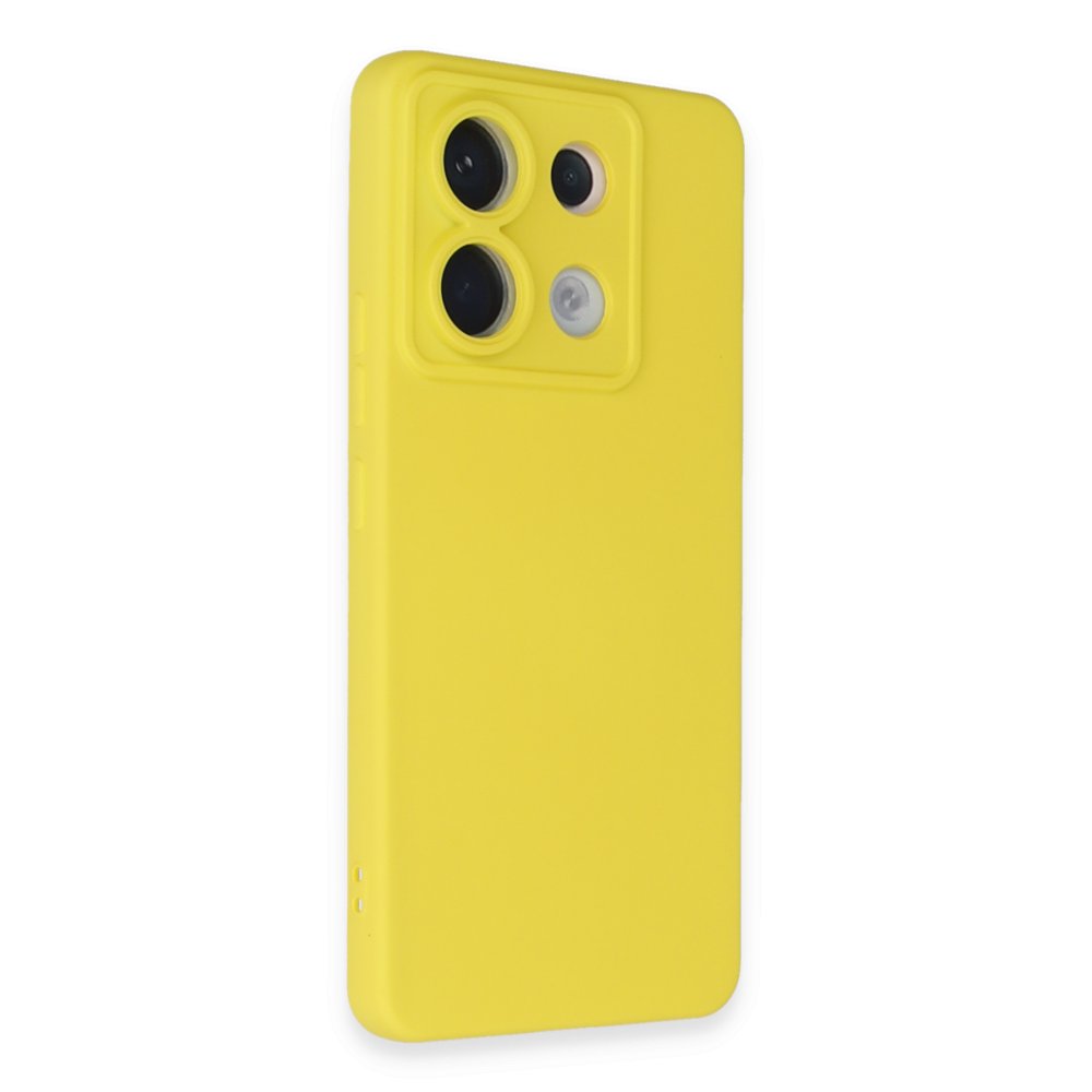 Redmi Note 13 Pro 5G Kılıf Nano içi Kadife Silikon - Sarı Redmi Note 13 Pro 5G Kılıf Nano içi Kadife Silikon - Sarı