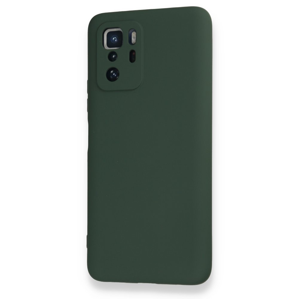 Xiaomi Poco X3 GT Kılıf Nano içi Kadife Silikon - Koyu Yeşil