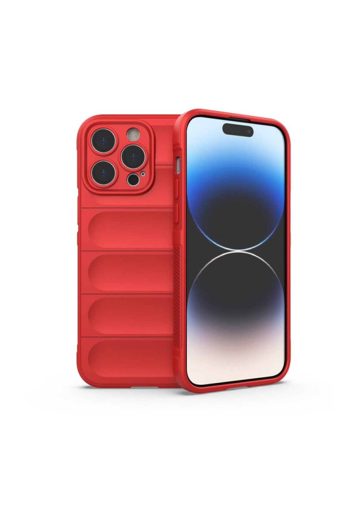 iPhone 16 Pro Kılıf Optimum Silikon - Kırmızı  iPhone 16 Pro Kılıf Optimum Silikon - Kırmızı