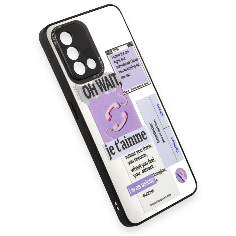  Oppo A74 4G Kılıf Mirror Desenli Kapak - Mirror - 4