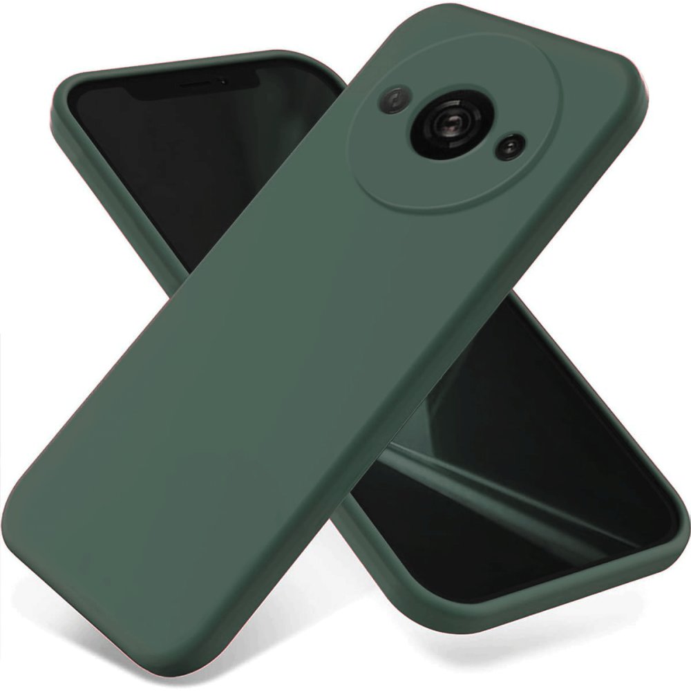 Xiaomi Poco C61 Kılıf First Silikon - Koyu Yeşil Xiaomi Poco C61 Kılıf First Silikon - Koyu Yeşil