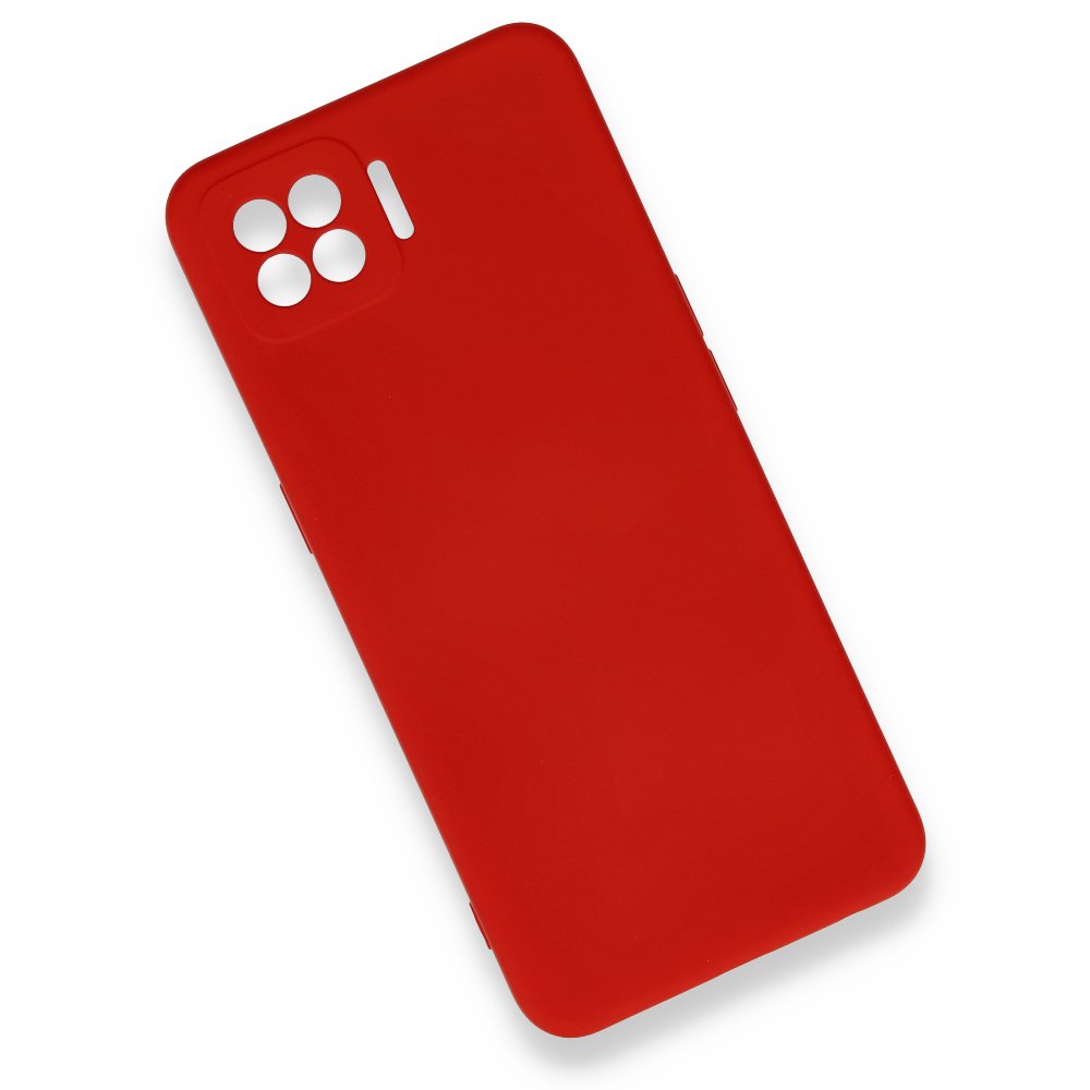  Oppo A73 Kılıf Nano içi Kadife Silikon - Kırmızı