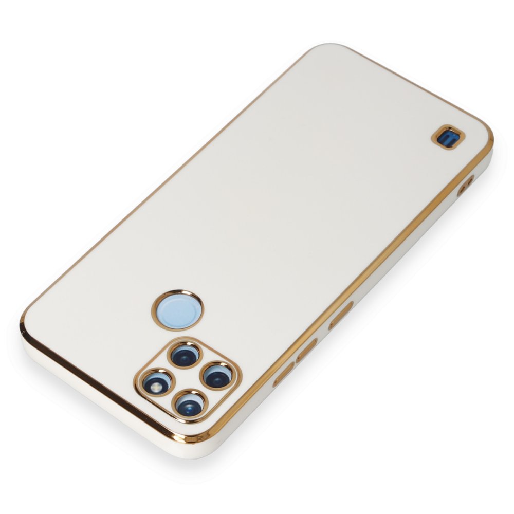  Realme C21Y Kılıf Volet Silikon - Beyaz