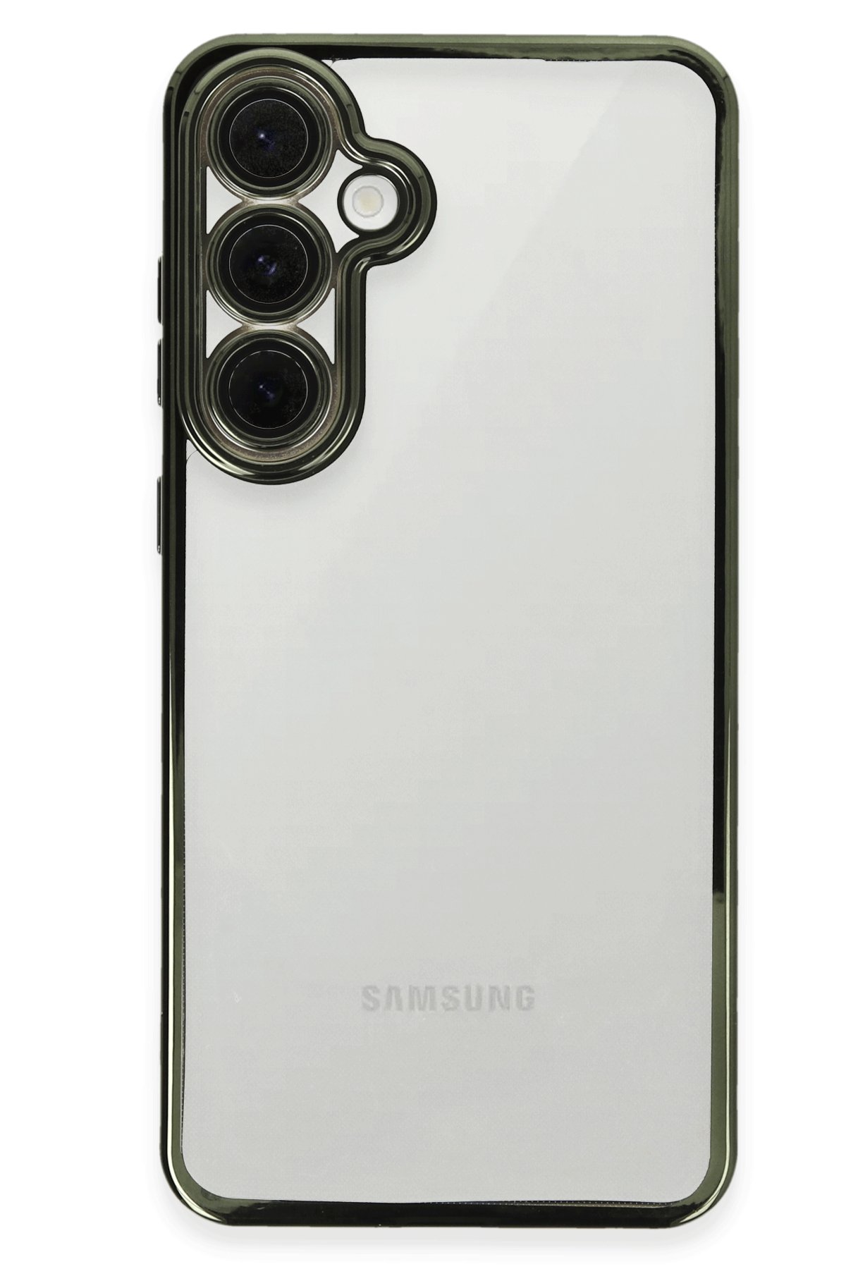 Samsung Galaxy S24 FE Kılıf Razer Lensli Silikon - Yeşil