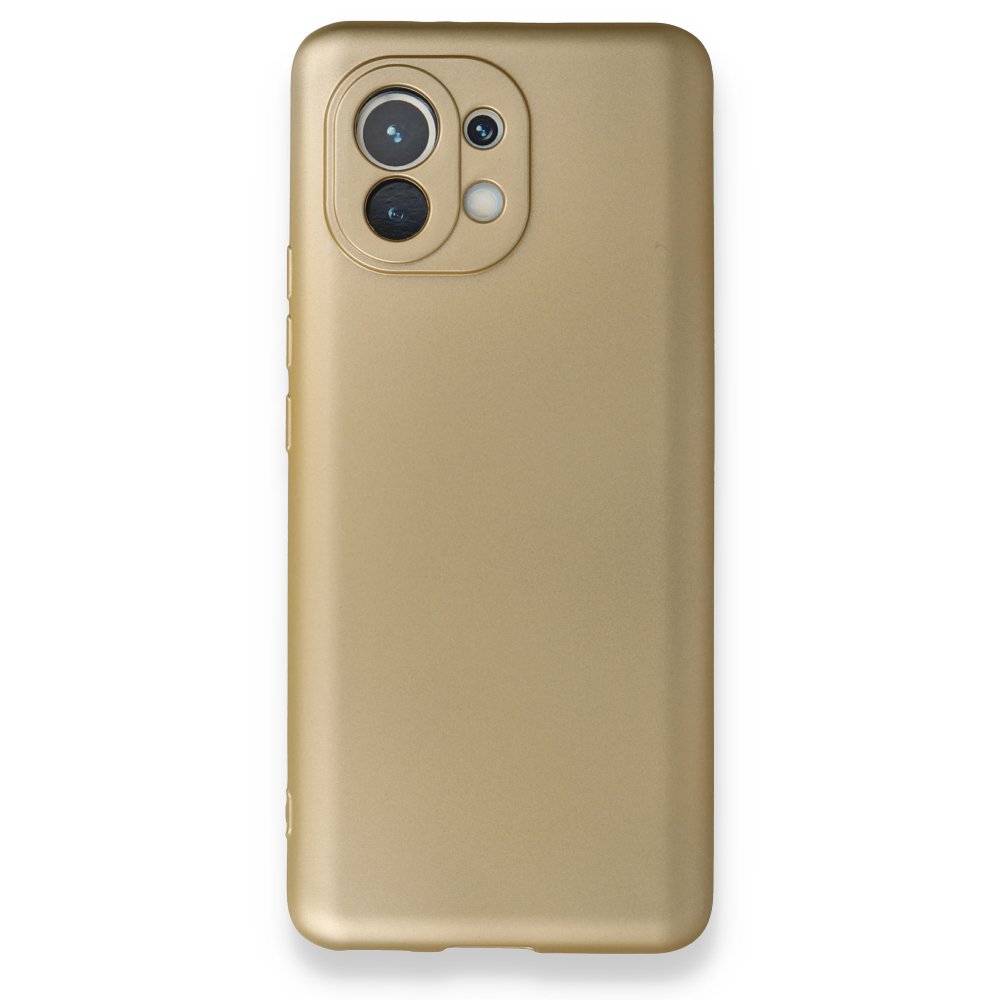  Xiaomi Mi 11 Kılıf First Silikon - Gold