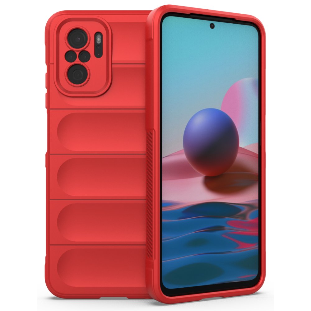 Redmi Note 10S Kılıf Optimum Silikon - Kırmızı