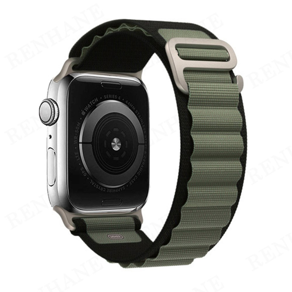 Apple Watch 40mm Mountain Kordon - Siyah-Yeşil
