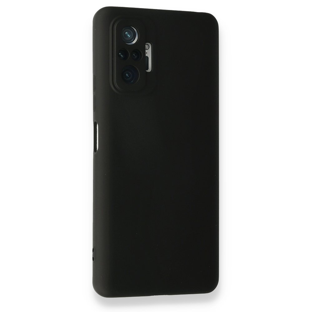 Redmi Note 10 Pro Kılıf Nano içi Kadife Silikon - Siyah