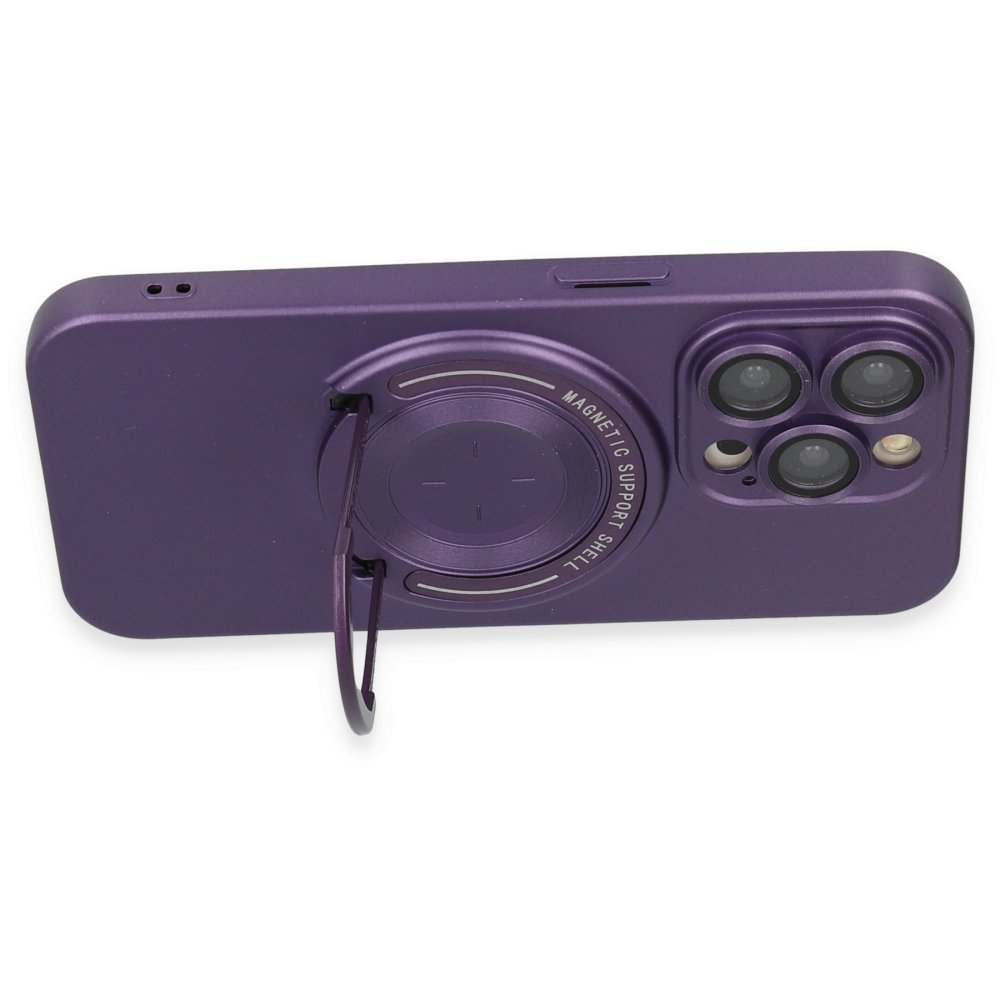  iPhone 13 Pro Kılıf Lukka Magneticsafe Kapak - Derin Mor