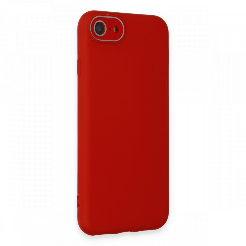  iPhone 7 Kılıf Lansman Glass Kapak - Kırmızı