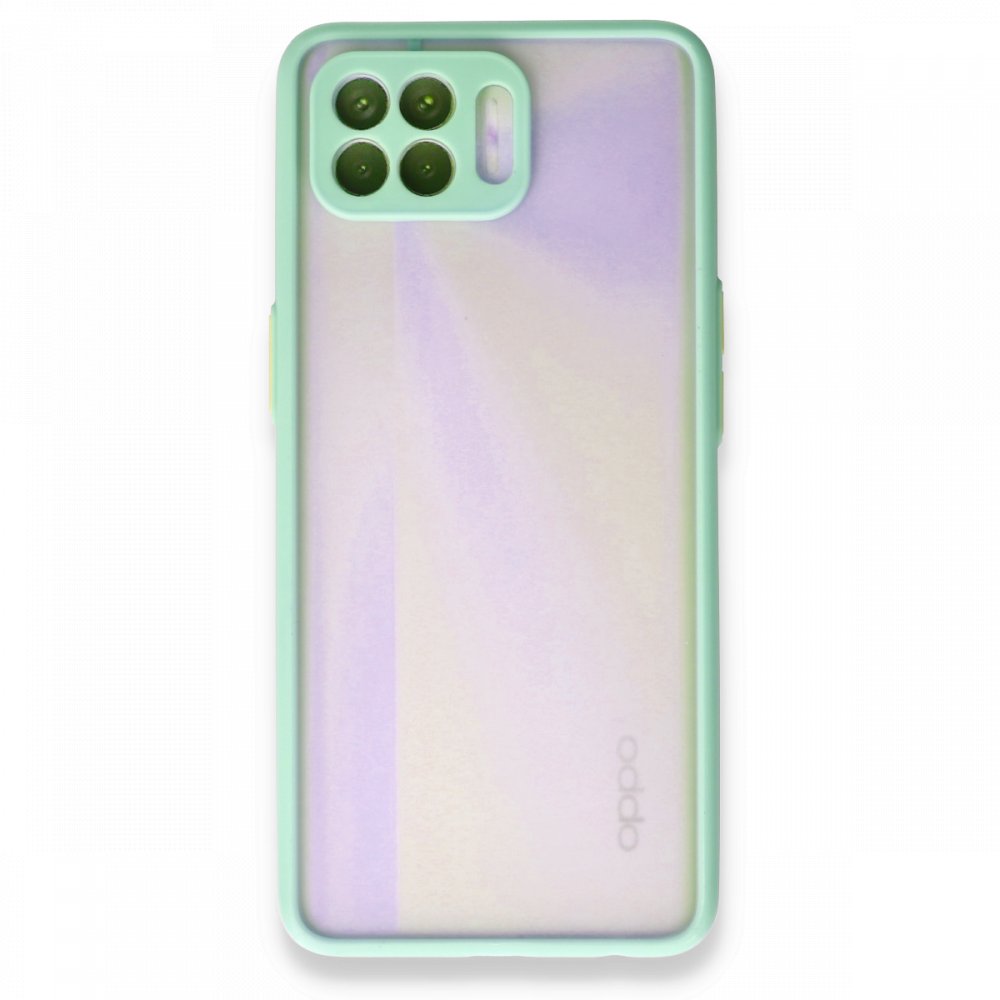Oppo Reno 4 Lite Kılıf Montreal Silikon Kapak - Turkuaz Oppo Reno 4 Lite Kılıf Montreal Silikon Kapak - Turkuaz