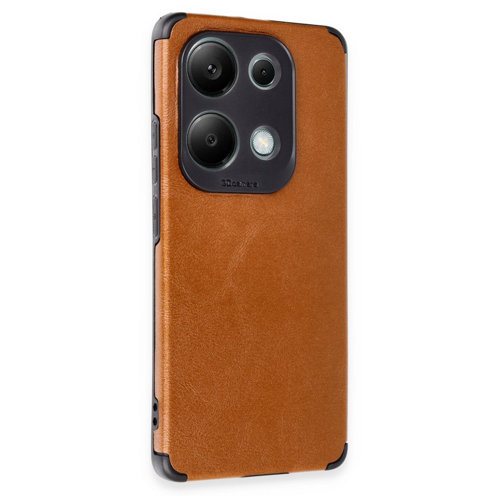 Xiaomi Poco M6 Pro 4G Kılıf Loop Deri Silikon - Kahverengi Xiaomi Poco M6 Pro 4G Kılıf Loop Deri Silikon - Kahverengi