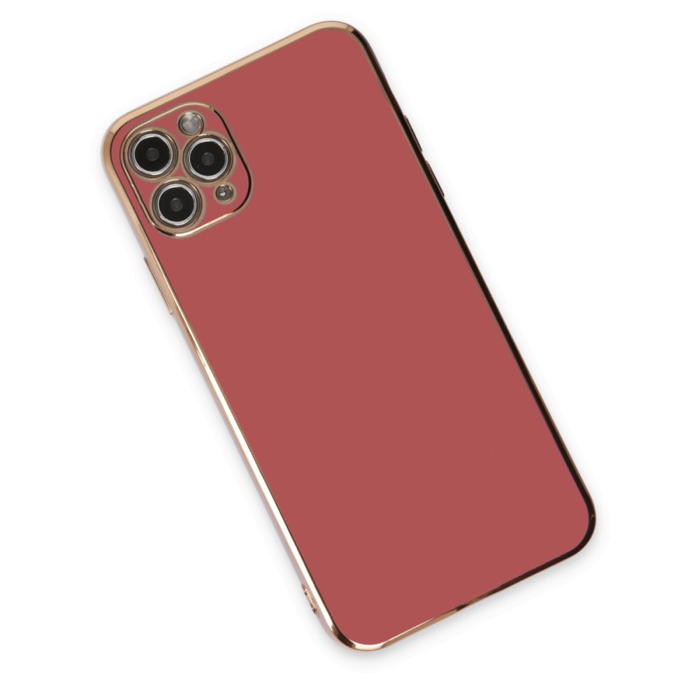  iPhone 11 Pro Max Kılıf Volet Silikon - Kırmızı