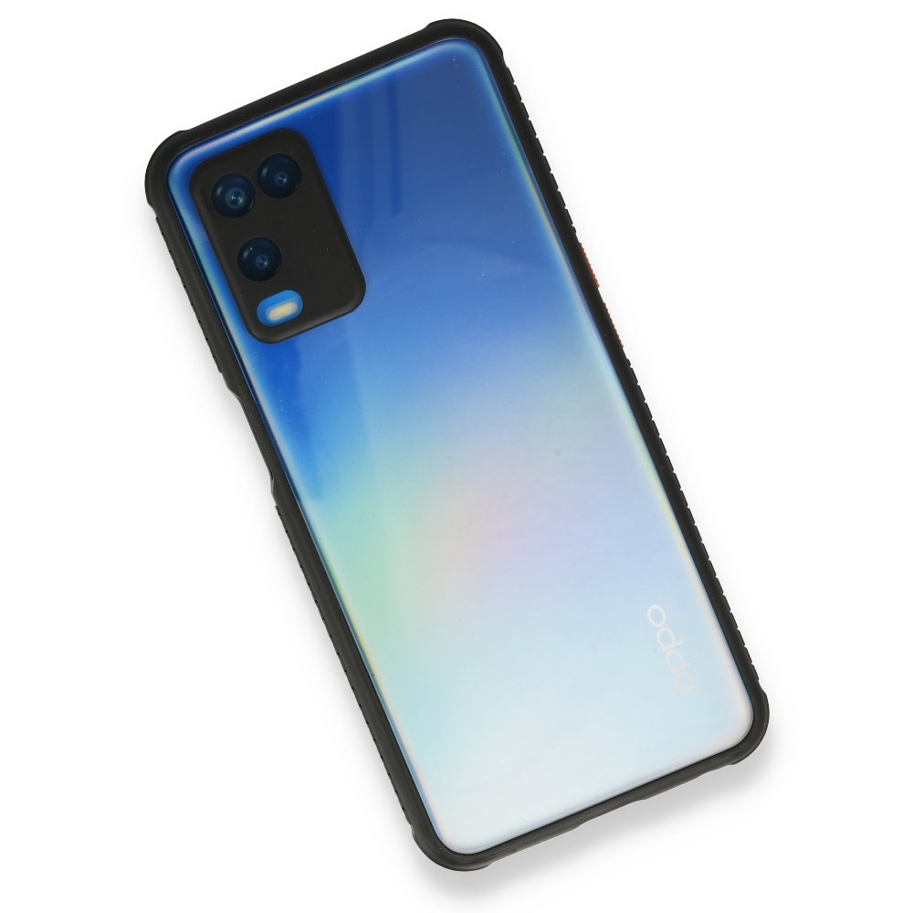Oppo A54 4G Kılıf Miami Şeffaf Silikon - Siyah Oppo A54 4G Kılıf Miami Şeffaf Silikon - Siyah