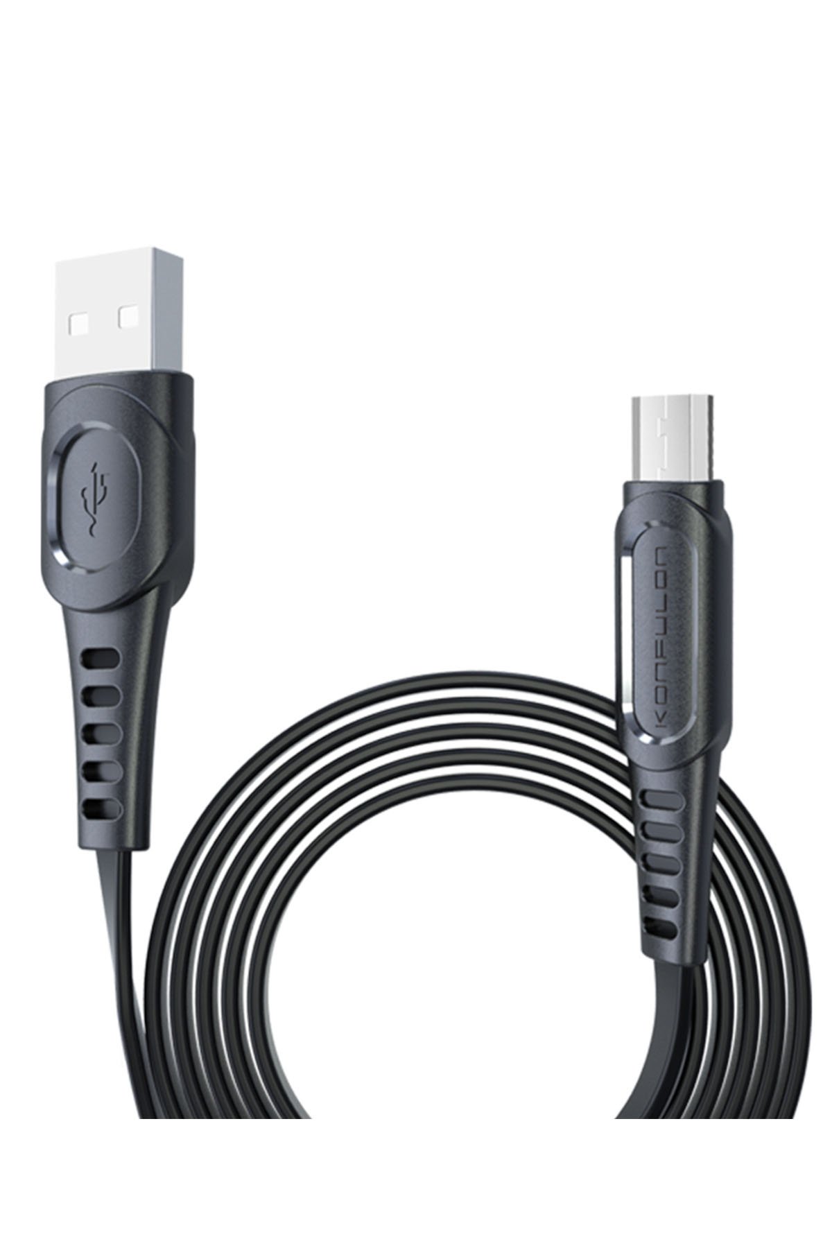 Konfulon DC01 Süper Hızlı Micro USB Kablo 1M 2.4A - Siyah Konfulon DC01 Süper Hızlı Micro USB Kablo 1M 2.4A - Siyah