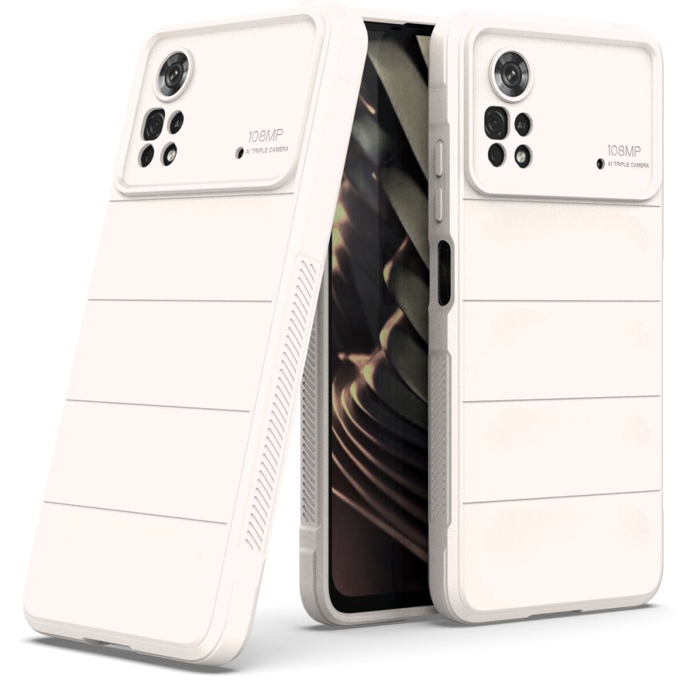  Xiaomi Poco X4 Pro 5G Kılıf Optimum Silikon - Krem